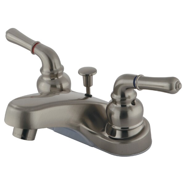 4" Centerset Bathroom Faucet, Brushed Nickel